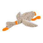 Grey Beige Squeaky Dog 25cm Duck Plush Toys/pet toys