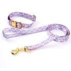 Hardware Print Fray Proof Adjustable Nylon Dog Collar/dog leash/dog harness