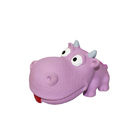 Purple Unique Design Squeaky Latex Hippo Dog Toy For Chewing